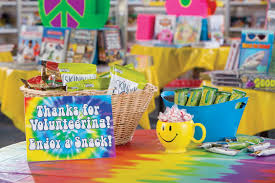 Show Your Appreciation With A Snack Corner Or A Goody Bag Also Award Them Scholastic Dollars Tm To Donate To Their Classroom F Scholastic Book Fair Book Fair