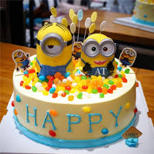 Try a cookie cake from sam's club. Collections Of Minion Birthday Cakes For Sale