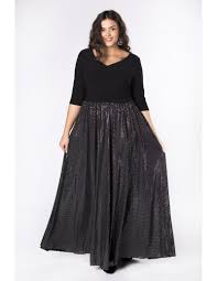 Spedizione gratuita da solo 39€ ✓ e. Abito Lungo Taglie Forti Elegante Con Orlo Lucido