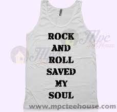 Calumn Hood Outfit Rock And Roll Saved My Soul Tank Top Mpcteehouse