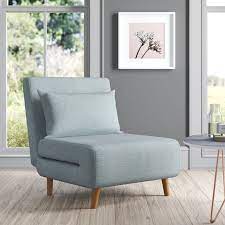 a futon chair in case you want additional sleeping arrangement options for guests that stay over this seat unfolds into a twin bed ideal for a cozy spot to sle futon