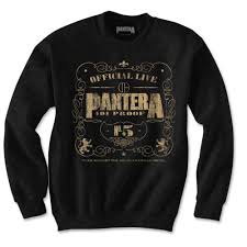Pantera 101 Proof Mens Blk Sweatshirt Attitude Europe