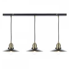 Black And Antique Brass Pendant Light Dar Han0354 Hannover 3 Light Pendant Antique Brass Black Bar Pendant Lights Bar Lighting Pendant Lighting