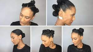 Attention au matières irritantes comme les plastiques trop serrés. 5 Coiffures A Partir De Petits Chignons Cheveux Naturels Afro Youtube