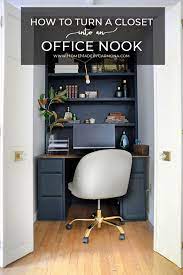 For small families that don't have enough room for a nursery, a closet can transform into a crib nook perfect for your little one. How To Turn A Closet Into An Office Nook Home Made By Carmona