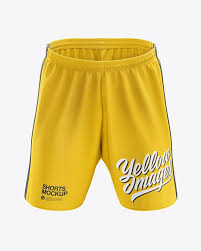 Men S Soccer Shorts Mockup Front View In Apparel Mockups On Yellow Images Object Mockups Soccer Shorts Sports Shorts Women Clothing Mockup