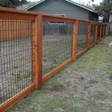 How do you install a hog wire fence? Hog Wire Fence Design Construction Resources Diy Dog Fence Backyard Fences Cheap Fence