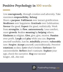Positive Psychology In A 100 Words What Is Positive Psychology Positive Psychology Positivity