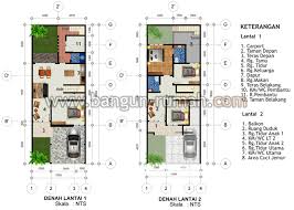 Desain Rumah 2 Lantai Di Lahan 7 X 18 M2 Brp 703 Desain Rumah Online