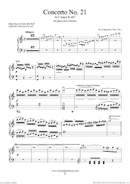 Check spelling or type a new query. Mozart Piano Concerto 21 Andante Sheet Music Best Music Sheet