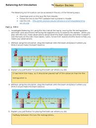 A balancing act practice worksheet answers is a number of short questionnaires on a special topic. Activity Balancing Act Simulation Weighing Scale Force