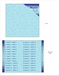 Buy blank labels for this template. Cd Jewel Case Insert Water Design