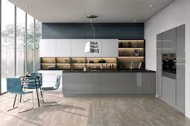 A wealth of fitted kitchen ideas, colours and kitchen the choice of kitchen colour will determine a lot when it comes to the interior design of the kitchen. Handleless High Gloss Lucente Dust Grey Doors Kitchen Warehouse