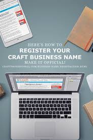 Business Name Registration Craft Business Craft Business Plan Handmade Business