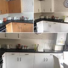 A Fresh Looking Kitchen Using D C Fix Matt White Sticky Back Plastic Vinyl Wrap Kitchen Budget Kitchen Makeover Kitchen Vinyl