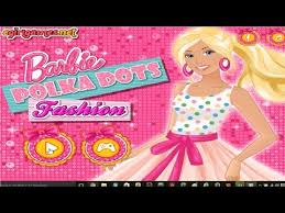 barbie game polka dots fashion