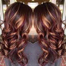 Winter Hair Color Ideas For Brunettes In 2021 Brown Hair With Blonde Highlights Hair Color Burgundy Red Highlights In Brown Hair