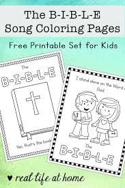 We only recommend products we love. The B I B L E Song Coloring Pages Free Printables The Bible Song