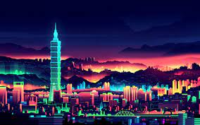 Vaporwave Wallpapers High Definition 3d Object Cg Wallpapers Vaporwave Wallpaper Neon Wallpaper City Wallpaper