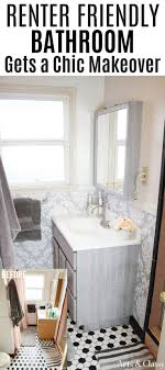Rental Bathroom Rental Bathroom Makeover Rental Bathroom Decorating Bathroom Makeover