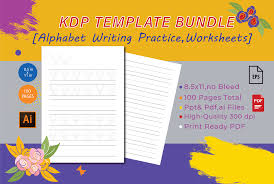 Whether you are a classroom teacher or a parent teaching kids to write at home, you'll find plenty of great free handwriting . Handwriting Alphabet Practice Worksheets Grafik Von Al Amin Creative Fabrica