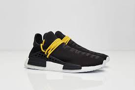Black And Yellow Adidas Shoes Adidas Originals Pharrell Williams Nmd Human Race Black White Yellow Sneakers Fashion Human Race Shoes Sporty Style