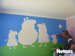 Let their creativity soar with sticker and decal packs that include mommy, daddy, george, and more. Bedroom Cartoon Bedroom Peppa Pig House Wallpaper Novocom Top