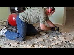 How To Remove Tile The Easy Way Be Your Own Handyman Home Youtube Tile Removal Ceramic Floor Ceramic Floor Tiles