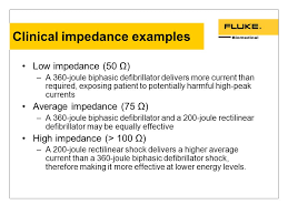 Unlike aed machine biphasic defibrillator gives bilateral current as to be positive and negative after its electrical energy is discharged. Human Impedance Variability And Defibrillator Test Protocol Ppt Video Online Download
