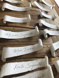 our hometown arch daysエレガント ナチュラル ラスティック ボーホー 岐阜 wedding arch days ペーパーアイテム 手作り 結婚式 名札 結婚式 席札 手作り