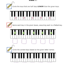 _ identifying accidentals music theory worksheet name the notes with accidentals Fun And Learn Music Music Worksheets Flats