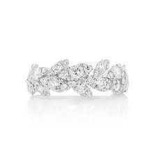 Diamond Leaf Band Minichiello Jewellers Diamond Bands Leaf Wedding Rings Diamond Wedding Bands