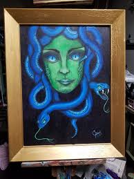 Haunted house painting description