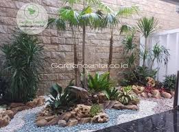 Taman Kering Modern Minimalis Di Halaman Belakang Rumah Taman Desain Taman Taman Modern