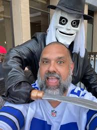 Fun at fright fest with husband