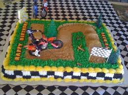 Car Birthday Cake For 5 Year Old Boy Motorcross Racing Theme For A 5 Year Old Dirt Bike Birthday Motocross Cake Boy Birthday Cake