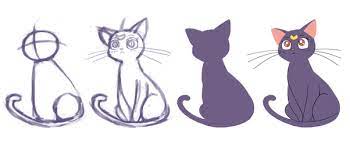 Notice the slight point of the chin. Can Someone Teach Me How To Draw An Anime Cat Step By Step Quora