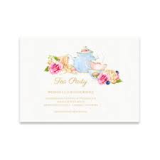 Blank tea party invitations colorful flat illustration of a tea. Printable Party Invitations By Download Print