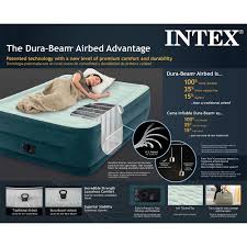 Intex Full 22 Durabeam Dream Lux Airbed Mattress With Built In Pump Durabeam Dream Intex Intex Air Bed Mattress