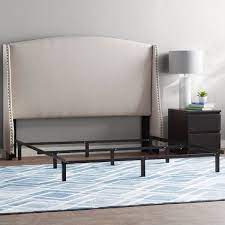 August grove® full size metal platform bed w/ headboard & footboard, iron bed frame for bedroom, no box spring needed, silvermetal in gray | wayfair wayfair $ 289.99 Wayfair Sleep Metal Bed Frame Reviews Wayfair