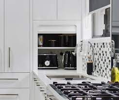 Great Appliance Cupboard With Roller Door To Hide All Those Appliances And Keep Your Benchtop Clear Roller Doors Kitchen Renovation Bespoke Kitchens
