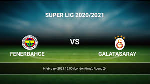 Fenerbahçe is playing next match on 29 apr 2021 against alanyaspor in süper lig.when the match starts, you will be able to follow alanyaspor v fenerbahçe live score, standings, minute by minute updated live results and match statistics.we may have video highlights with goals and news for. Fenerbahce Vs Galatasaray H2h 6 Feb 2021 Head To Head Stats Prediction