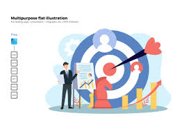 Download Flat Illustration Target Marketing Graphic By Rivatxfz Creative Fabrica In 2020 Flat Illustration Graphic Illustration Illustration SVG Cut Files