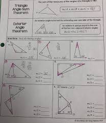 All things algebra® curriculum resources are rigorous, engaging, and provide both support and challenge for learners at all levels. Exterior Angle Theorem And Triangle Sum Theorem Chegg Com