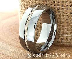Braided Tungsten Tungsten Ring Men S Tungsten Wedding Etsy In 2021 Tungsten Wedding Bands Custom Wedding Rings Wedding Ring For Him