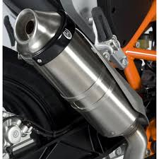 Installed and ready to go. Exhaust Protector Ktm 690 Duke 2012 2021 R G Racing Renngrib