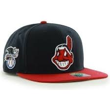 Cleveland indians old logo | cleveland indians 1948. 47 Brand Flat Brim Mit Altem Logo Seitliches Logo Mlb Cleveland Indians Smooth Snapback Cap Marineblau Caphunters De