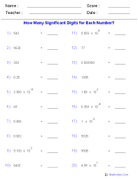Significant Figures Worksheets X Chemistry Worksheets Chemistry Teaching Chemistry