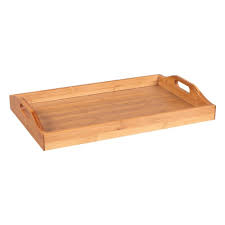 It is made from lovely bamboo that's easy to clean and easy to keep with its folding legs. Wood Food Serving Tray With Handles For Breakfast In Bed Partyt Tea Coffee New Ebay