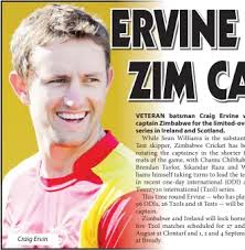 ERVINE NAMED ZIM CAPTAIN